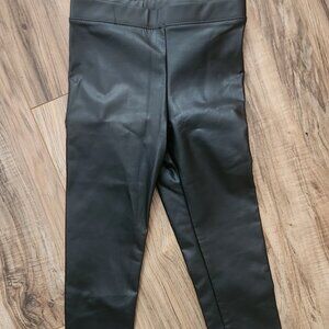 Leather Black Faux Leather Leggings